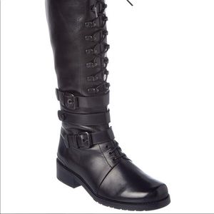 Stuart weitzman police lady black riding boots